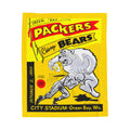 Green Bay Packers 1955 Vintage Bears Velveteen Plush Blanket — Retro Football Throw