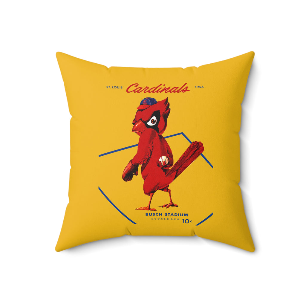 1956 St. Louis Baseball Vintage Square Indoor Pillow