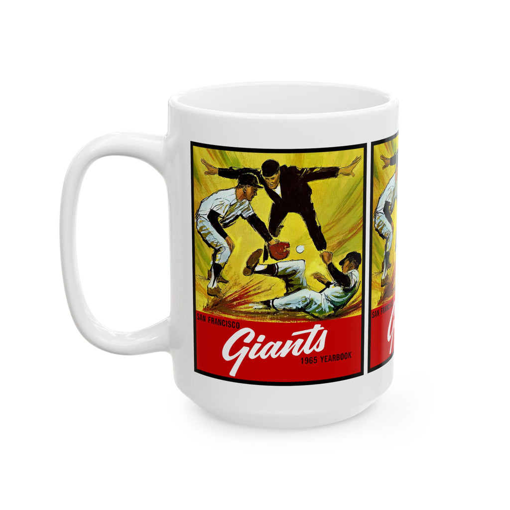 Vintage 1965 Baseball San Francisco Giants Yearbook Ceramic Mug - Sports Memorabilia, Giants Fan Gift, Baseball Collectible, Vintage