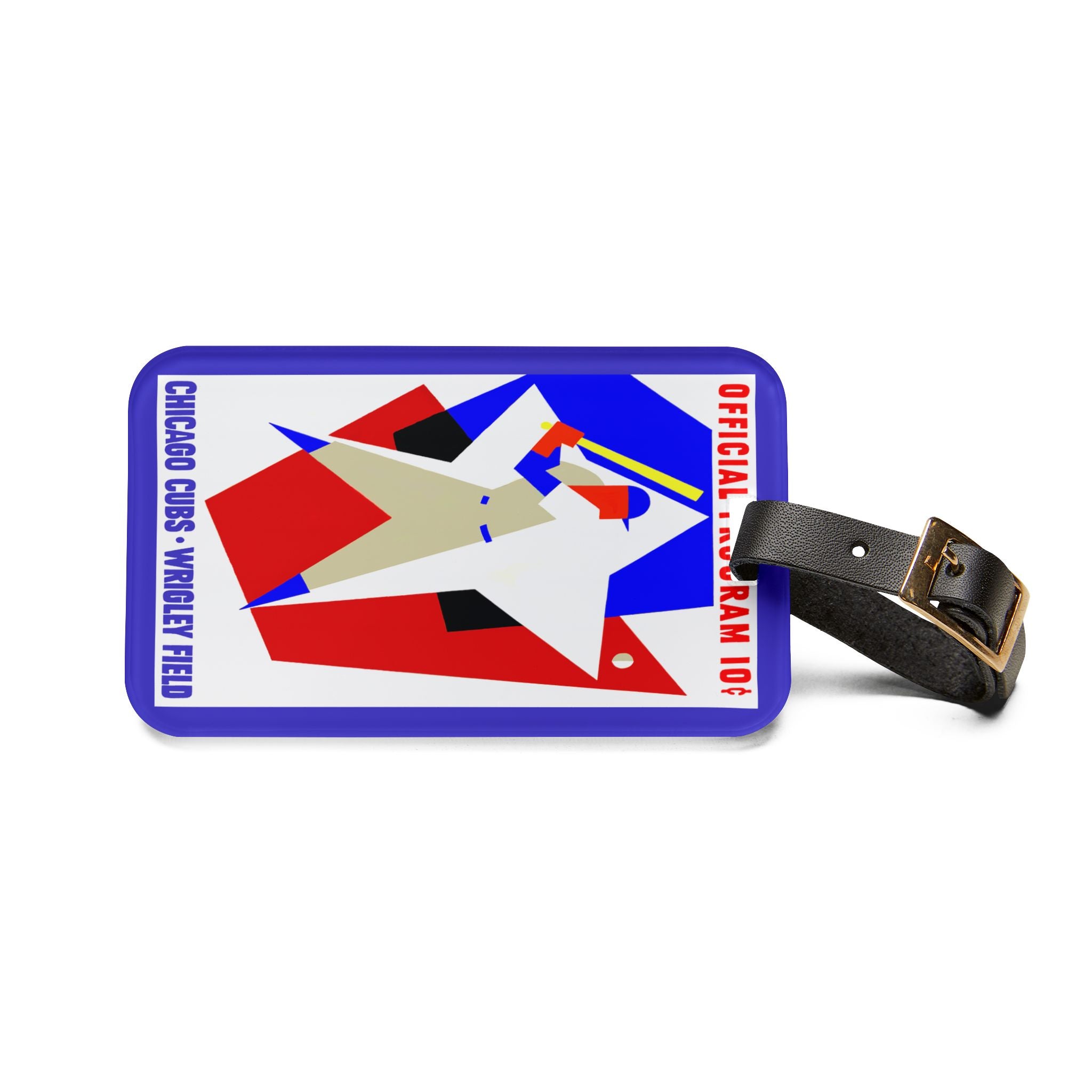 1957 Baseball Cubs Luggage Tag | Vintage Chicago Cubs Travel ID