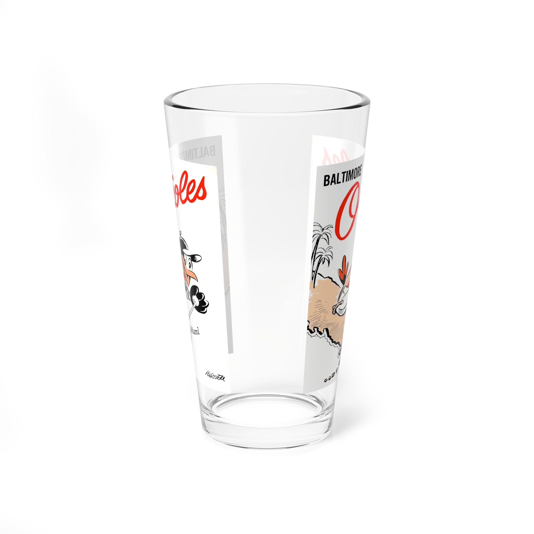 Mixing Glass, 16oz - 1959 Baseball Spring Training Baltimore Orioles, Vintage Collectible Barware, Drinkware, Gift for Sports Fan, Unique