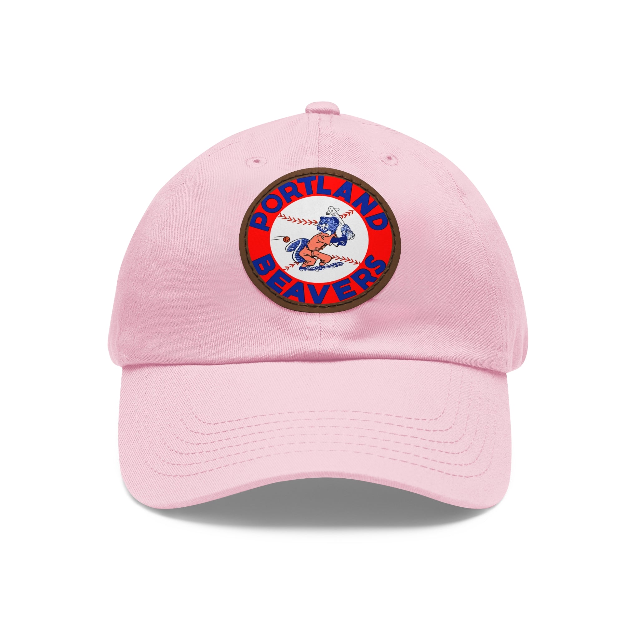 1967 Vintage Portland Beavers - Pacific Coast League Baseball - Dad Hat with Leather Patch (Round)