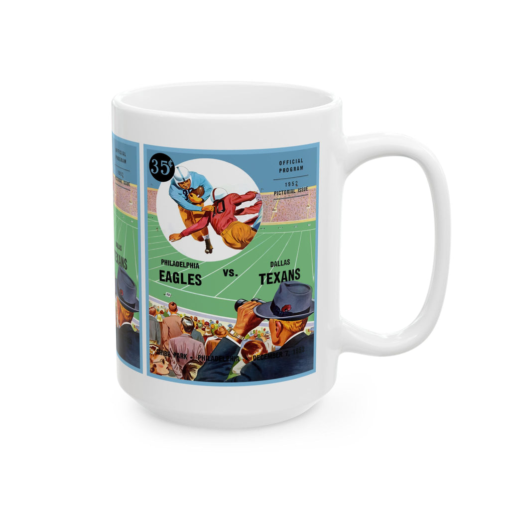 Vintage 1952 Football Philadelphia Eagles Dallas Texans Ceramic Mug, Sports Fan Gift, Coffee Cup, Tea Mug, Football Lover Gift, Sport Team