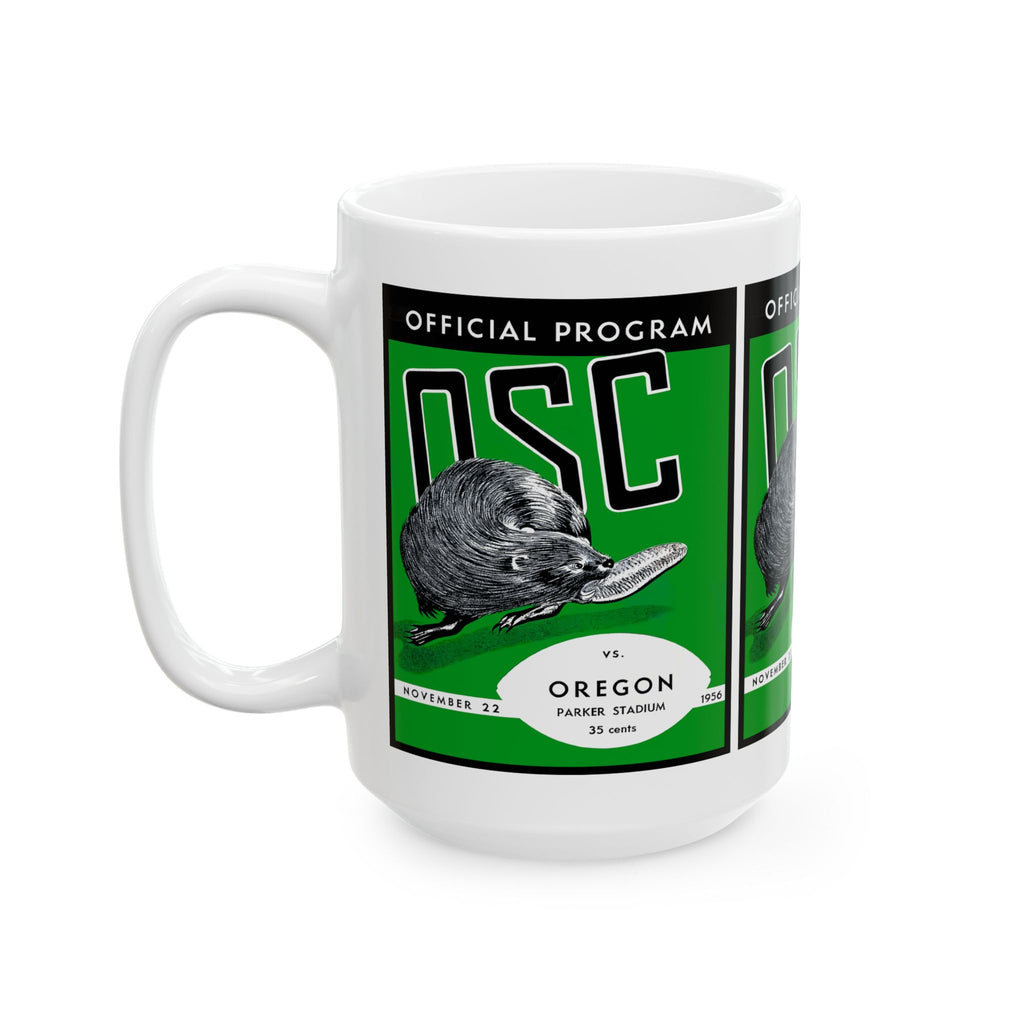 1956 Oregon State Beavers Vintage Program Ceramic Mug (11oz & 15oz)
