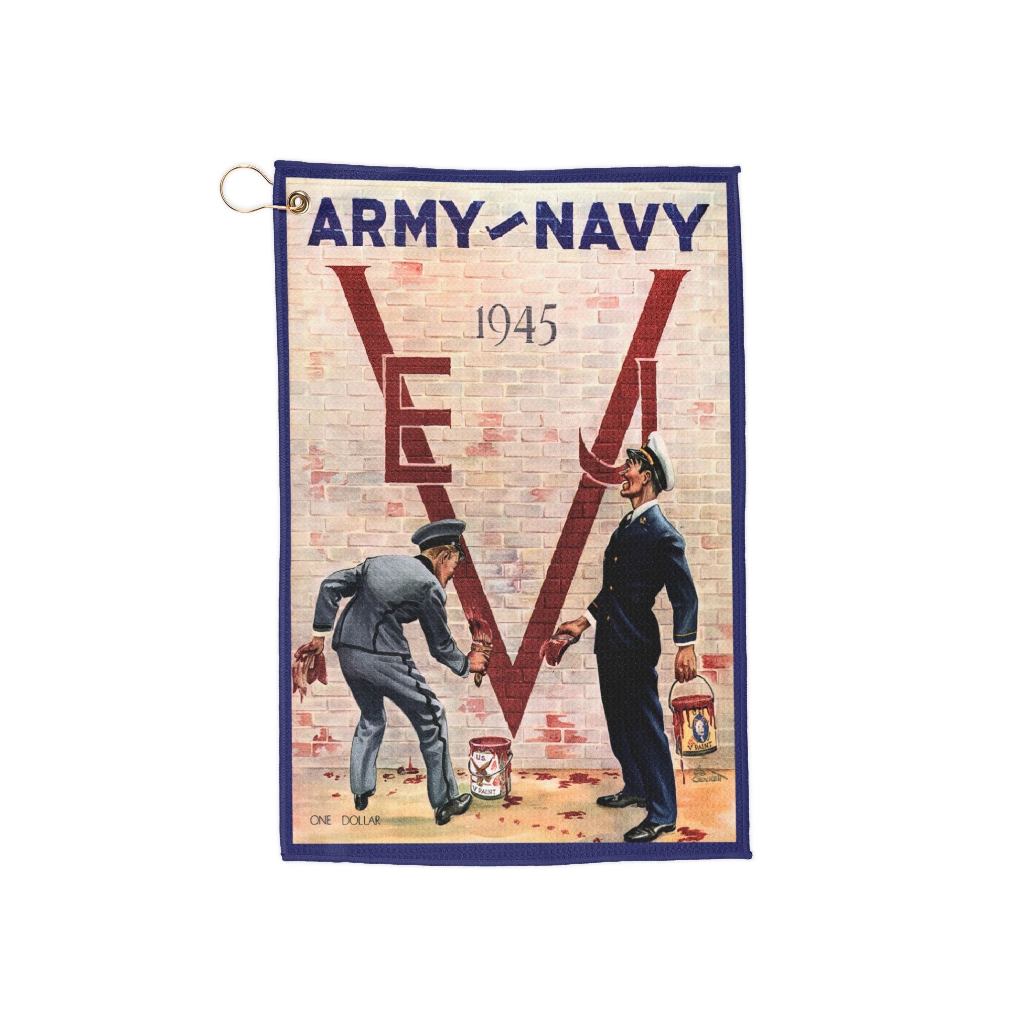 Vintage 1945 Football Army-Navy Golf Towel - Sports Fan Gift, Golf Accessories, Golf Gifts for Men, Golf Course Merchandise, Golf Lover