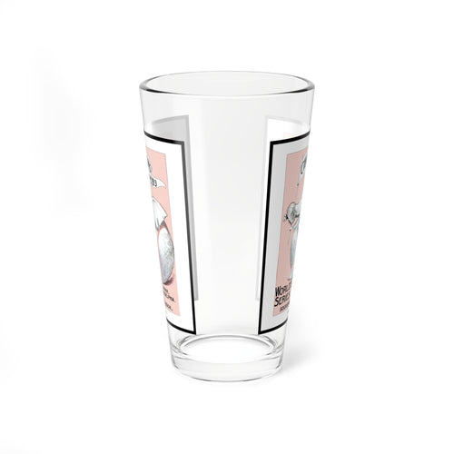 1913 World Series Philadelphia Athletics New York Giants Mixing Glass