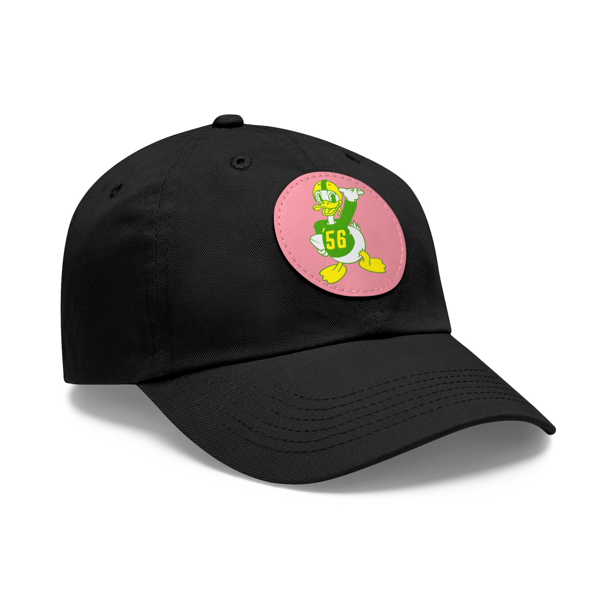 1956 Vintage Oregon Football - Dad Hat with Leather Patch (Round)