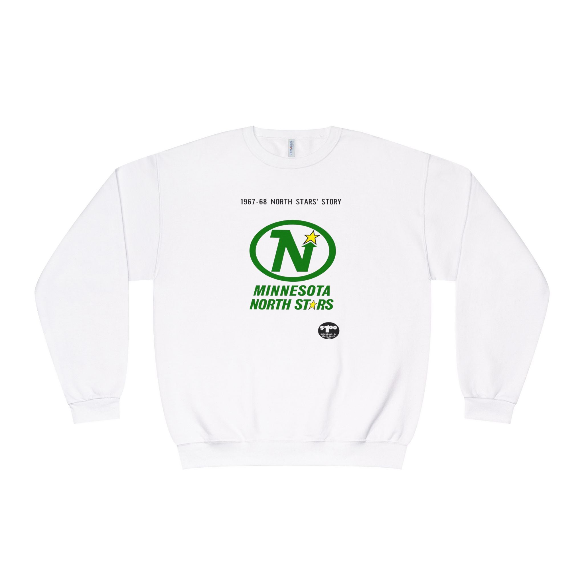 Vintage Minnesota North Stars Hockey Sweatshirt, 1967-1968 Retro Sports Crewneck Jumper, Unisex Pullover Gift for Hockey Fans, Minnesota
