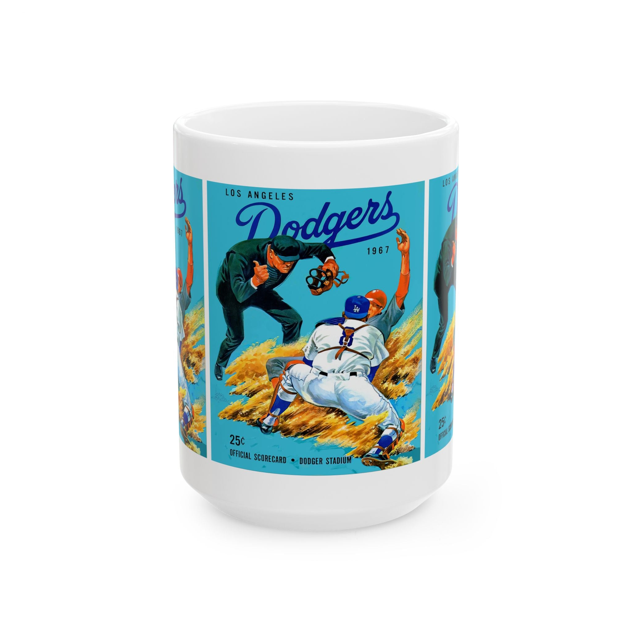 Baseball Mug, 1967 Dodgers Los Angeles, Sports Fan Gift, Baseball Lover Cup, Ceramic Mug, 11oz, 15oz