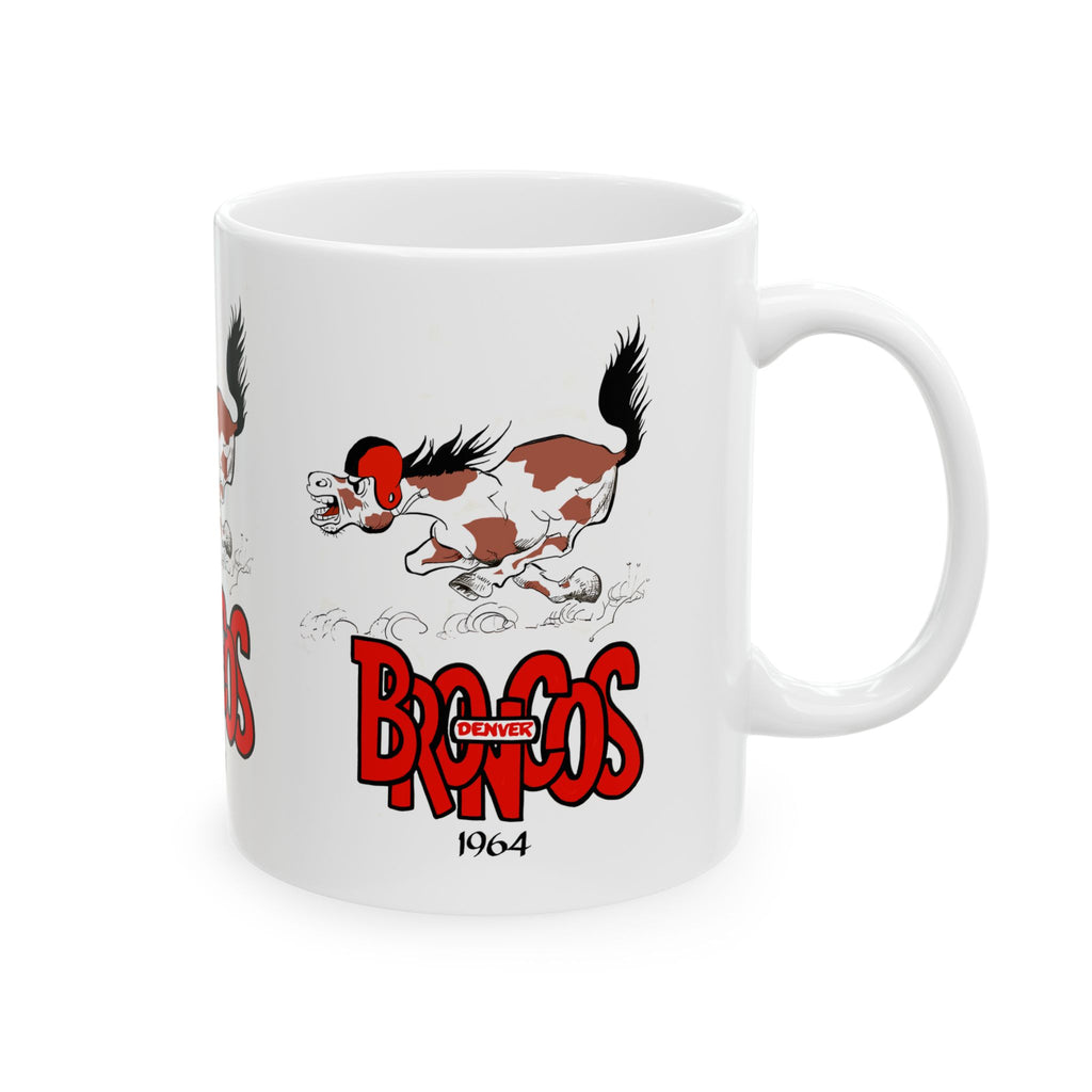 1964 Vintage Denver Broncos Football - Ceramic Mug, 11oz