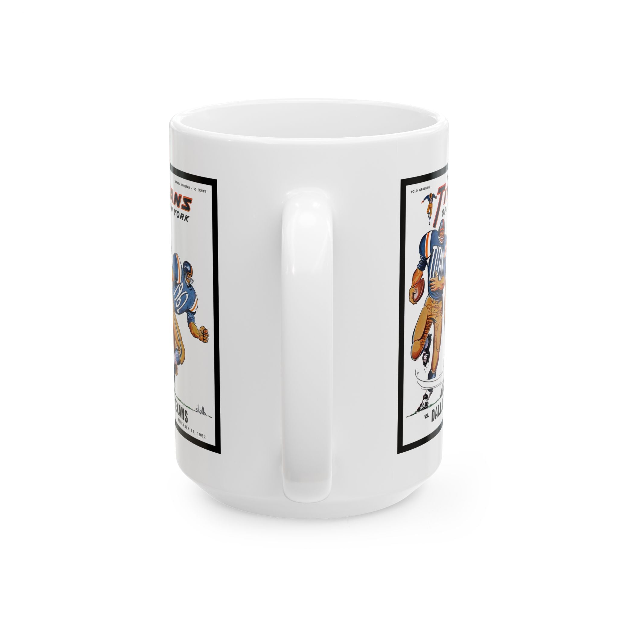 Vintage Football New York Titans Mug, Sports Fan Gift, Retro Football Team Cup, Father's Day Gift, Football Memorabilia, Ceramic Coffee Mug