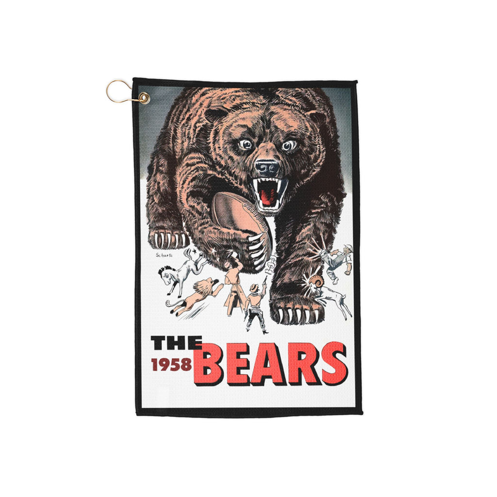 Golf Towels - 1958 Football - Chicago Bears, Sports Towel, Team Spirit, Golf Accessory, Golf Gift, Sports Fan Merchandise