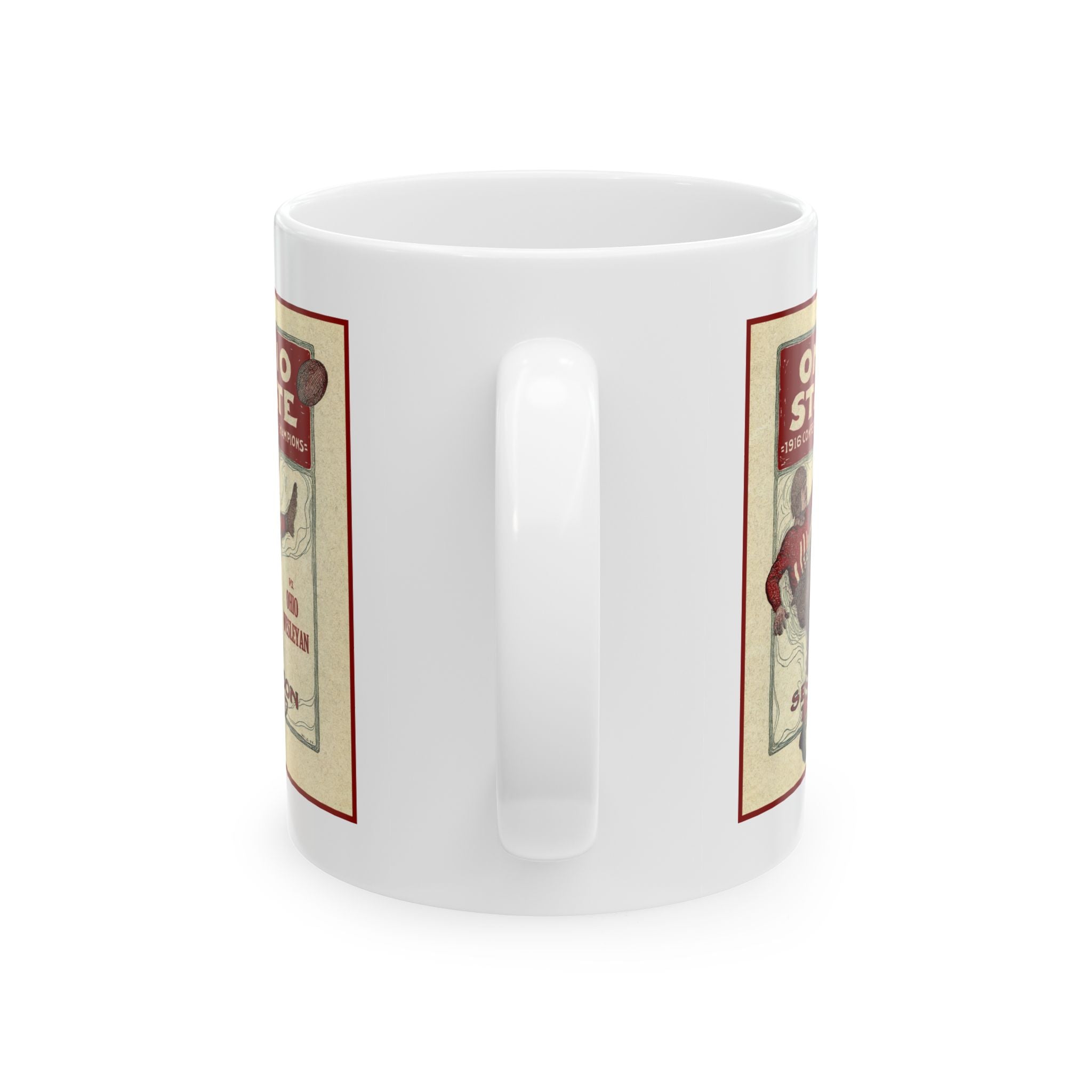 1917 Vintage Ohio State Football Program Cover - Ceramic Mug, 11oz