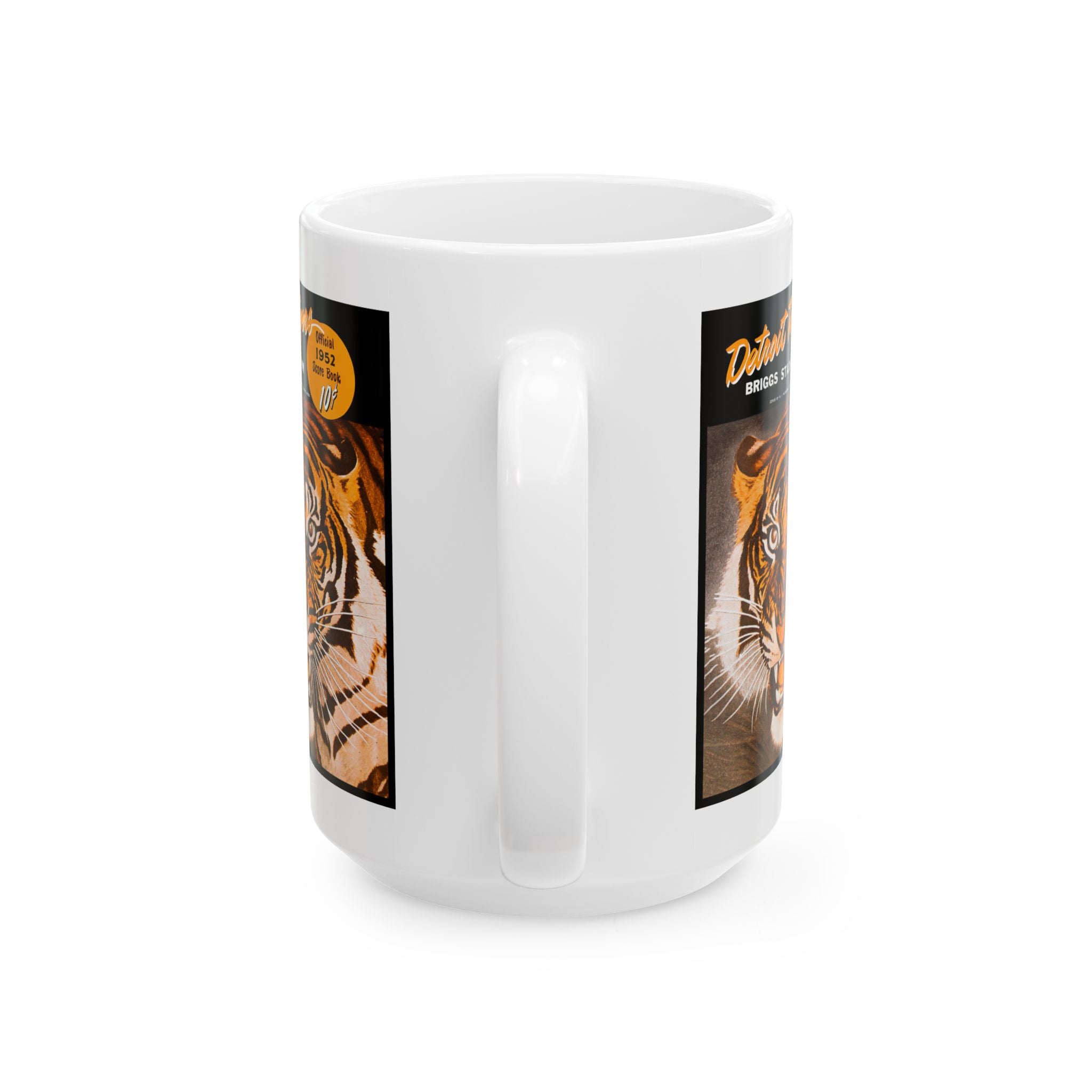 Vintage Detroit Tigers Ceramic Mug, Sports Fan Gift, Baseball Team Memorabilia, 11oz 15oz Cup, 1952 Retro Design
