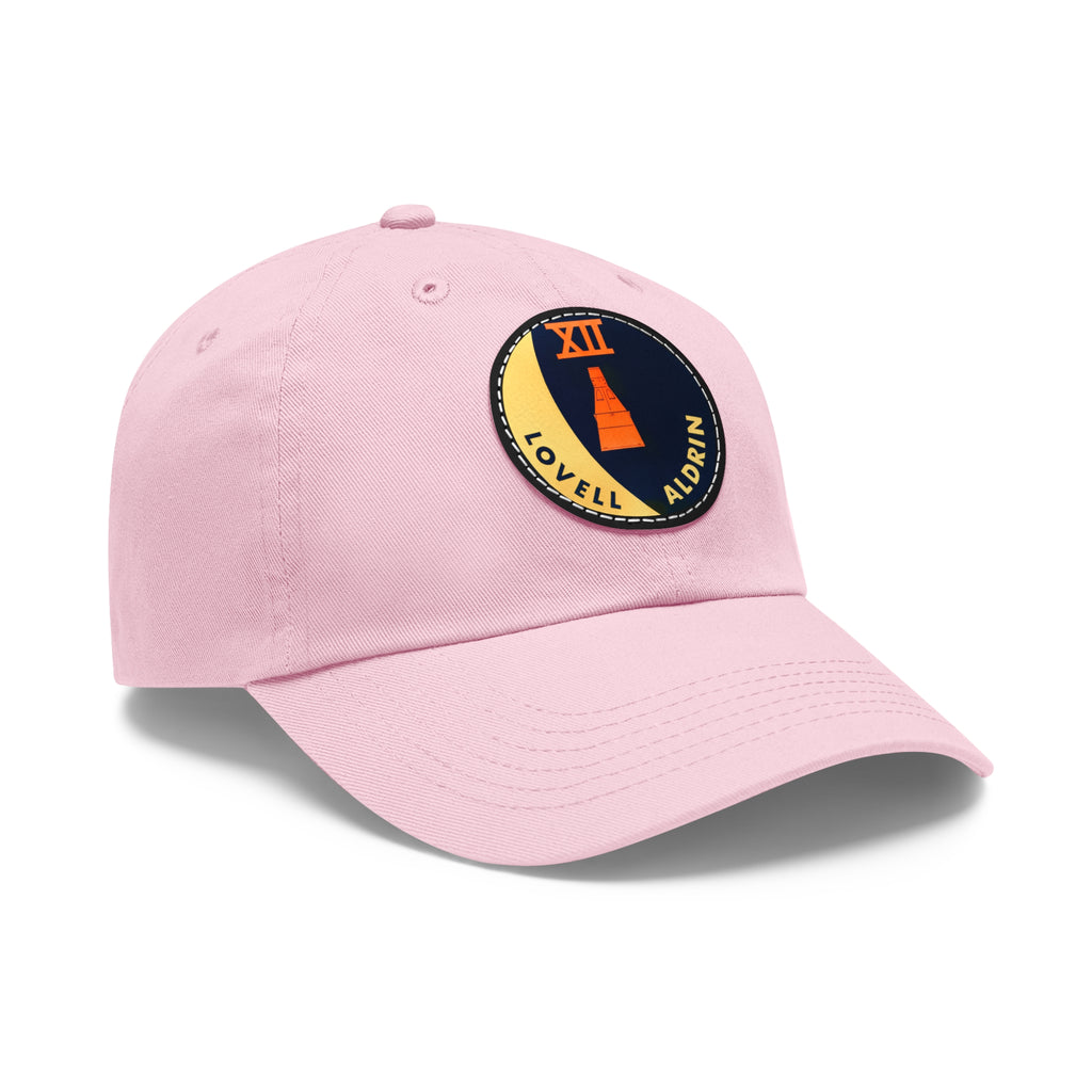 NASA Gemini 12 - Flight Patch - Dad Hat with Leather Patch (Round)