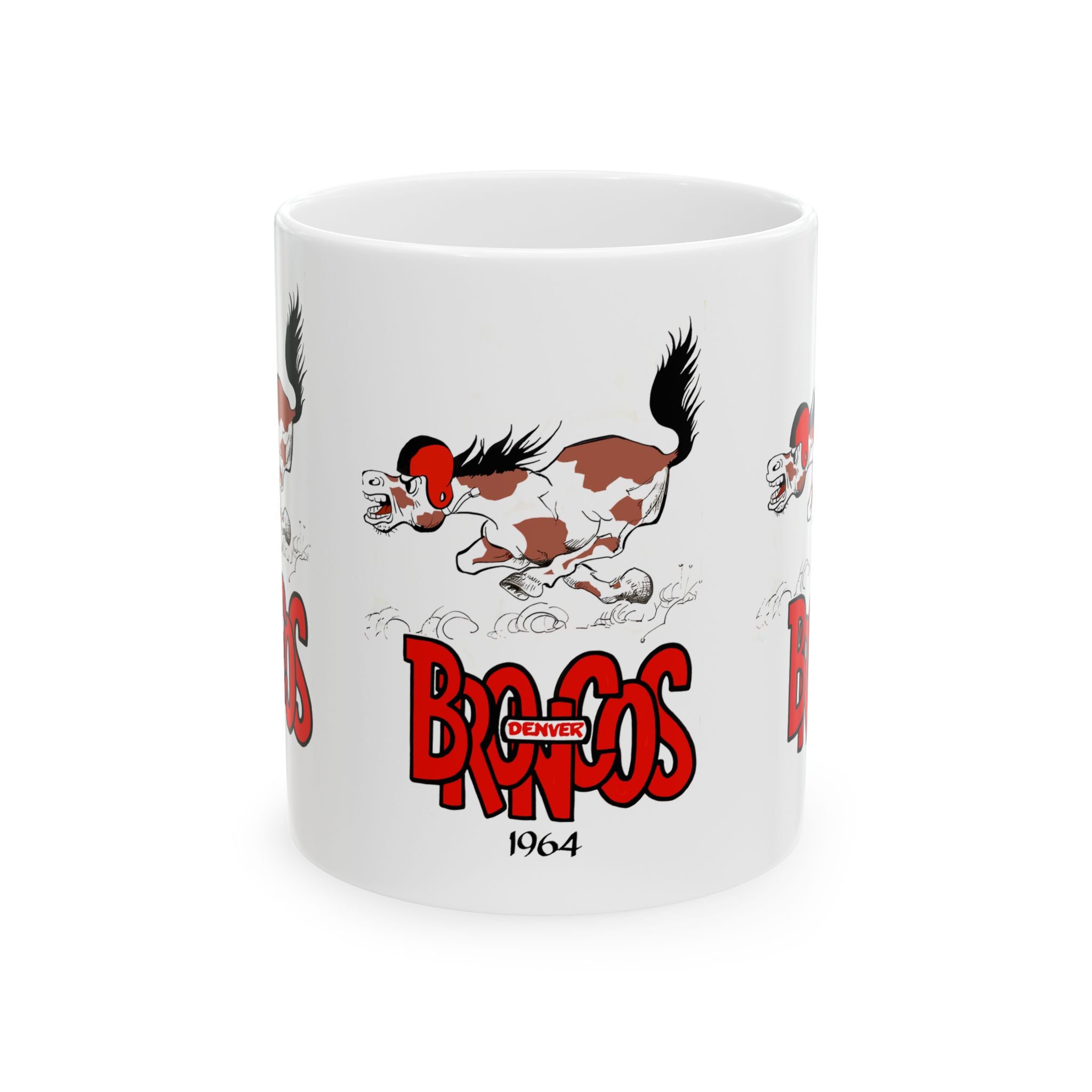 1964 Vintage Denver Broncos Football - Ceramic Mug, 11oz