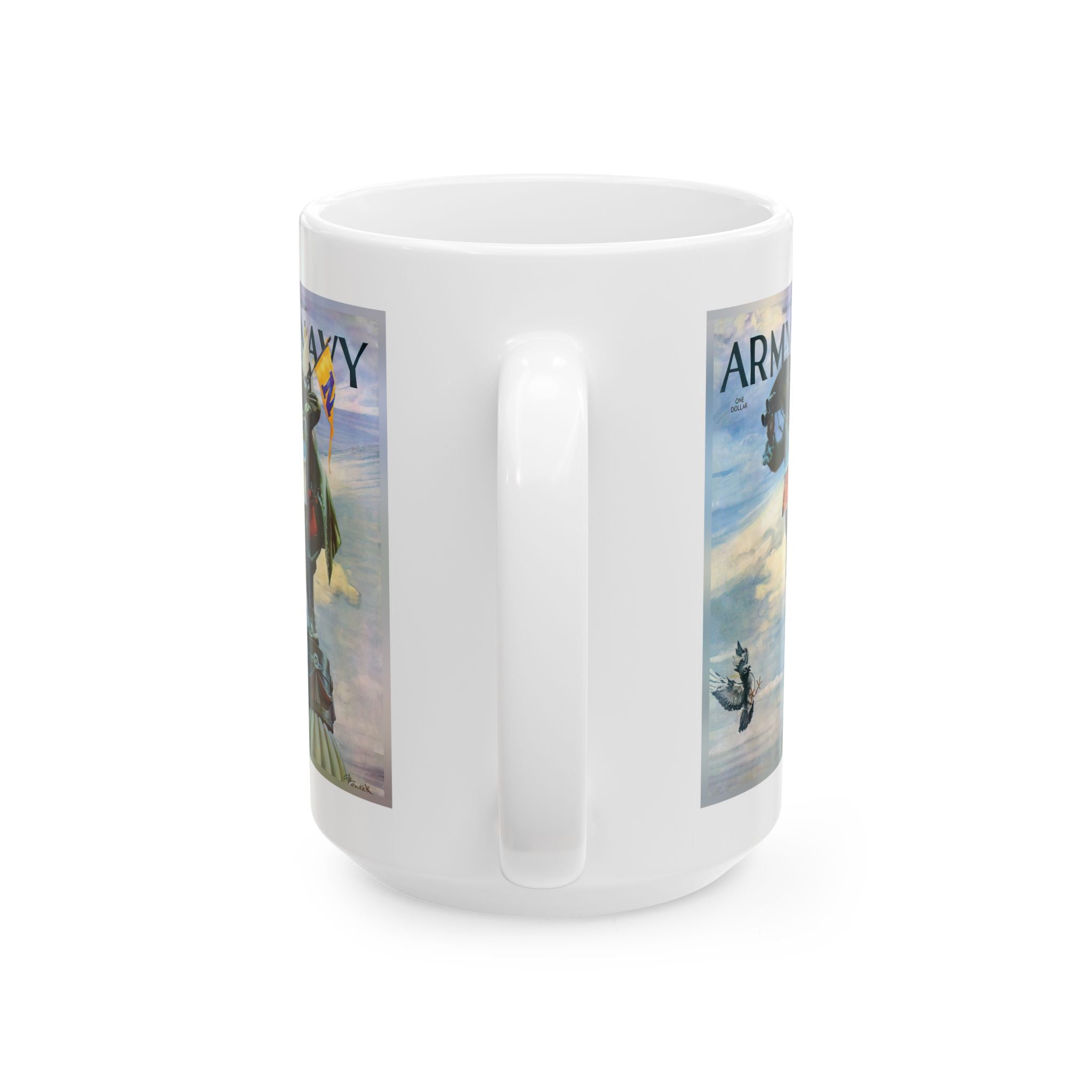 Vintage Army-Navy Football Ceramic Mug, 1960 Game Souvenir Cup, Sports Fan Gift, Military History Memorabilia, College Football Game Day