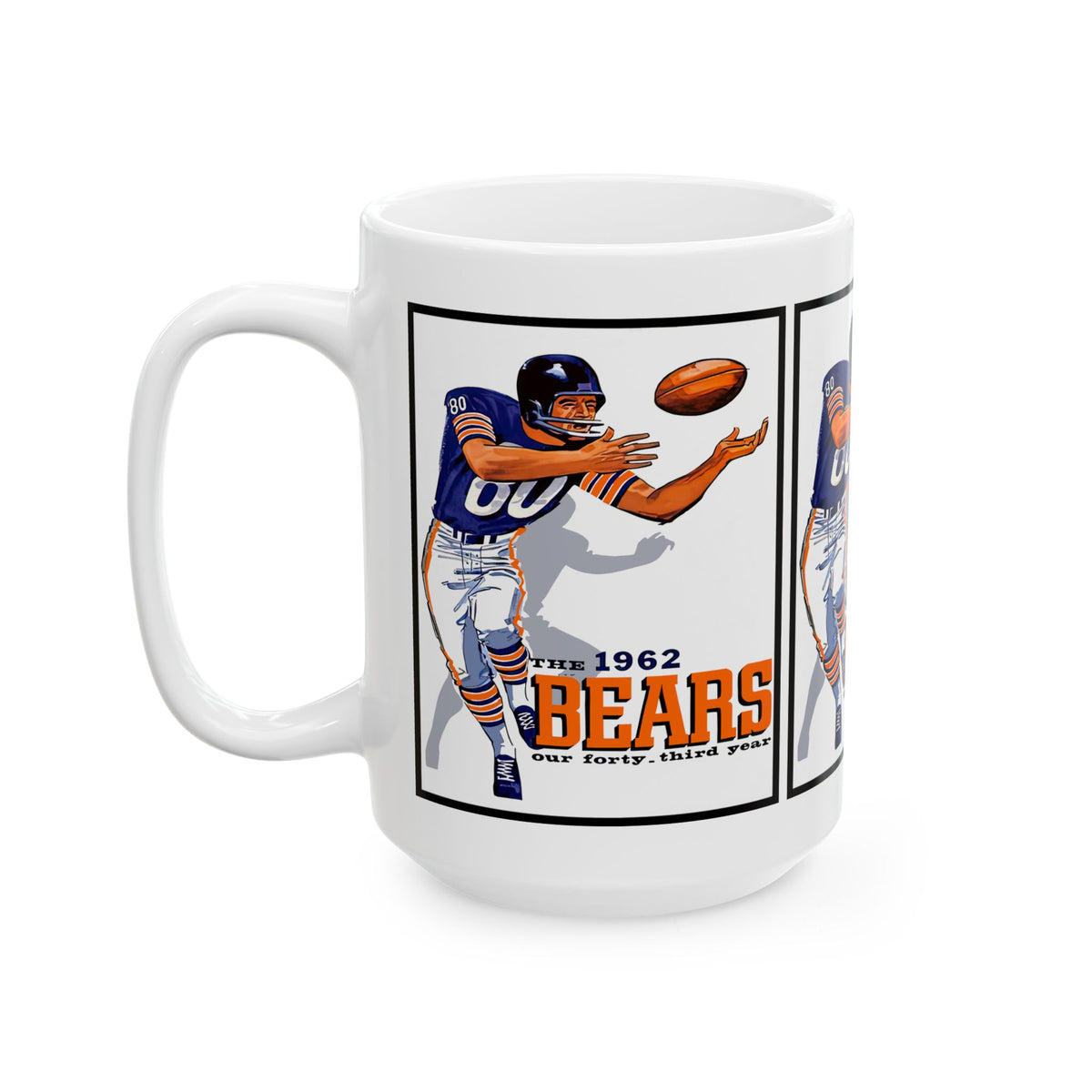 1962 Bears Vintage Football Yearbook Ceramic Mug (11oz & 15oz)