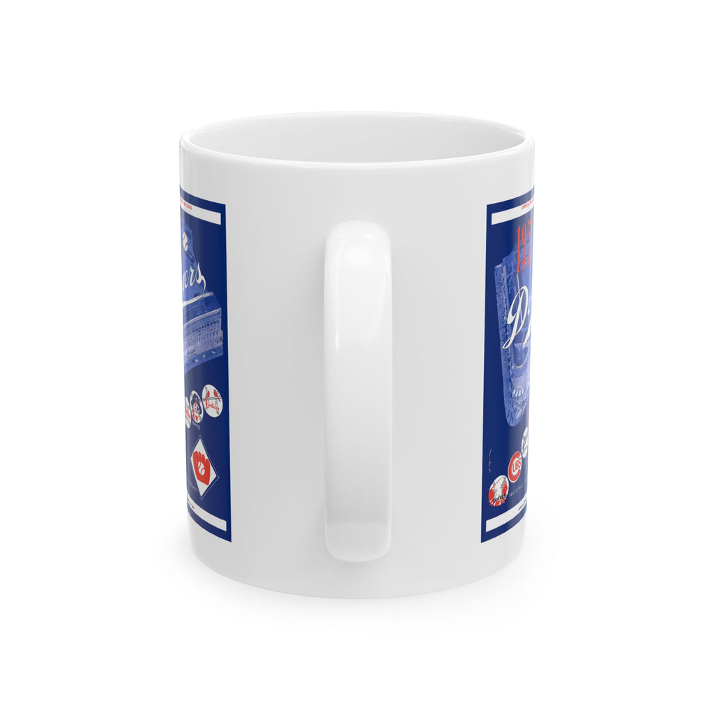 1951 Vintage Brooklyn Dodgers Baseball Program Cover - Ceramic Mug, 11oz