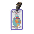 1910 Baseball World Series Luggage Tag | Vintage Sports Travel ID