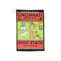 Sports Towel, 1931 Football Cincinnati-Ohio State Design, Golf Accessories, Father's Day Gift, Golf Tournament Prize, Golf Lover's Gift,