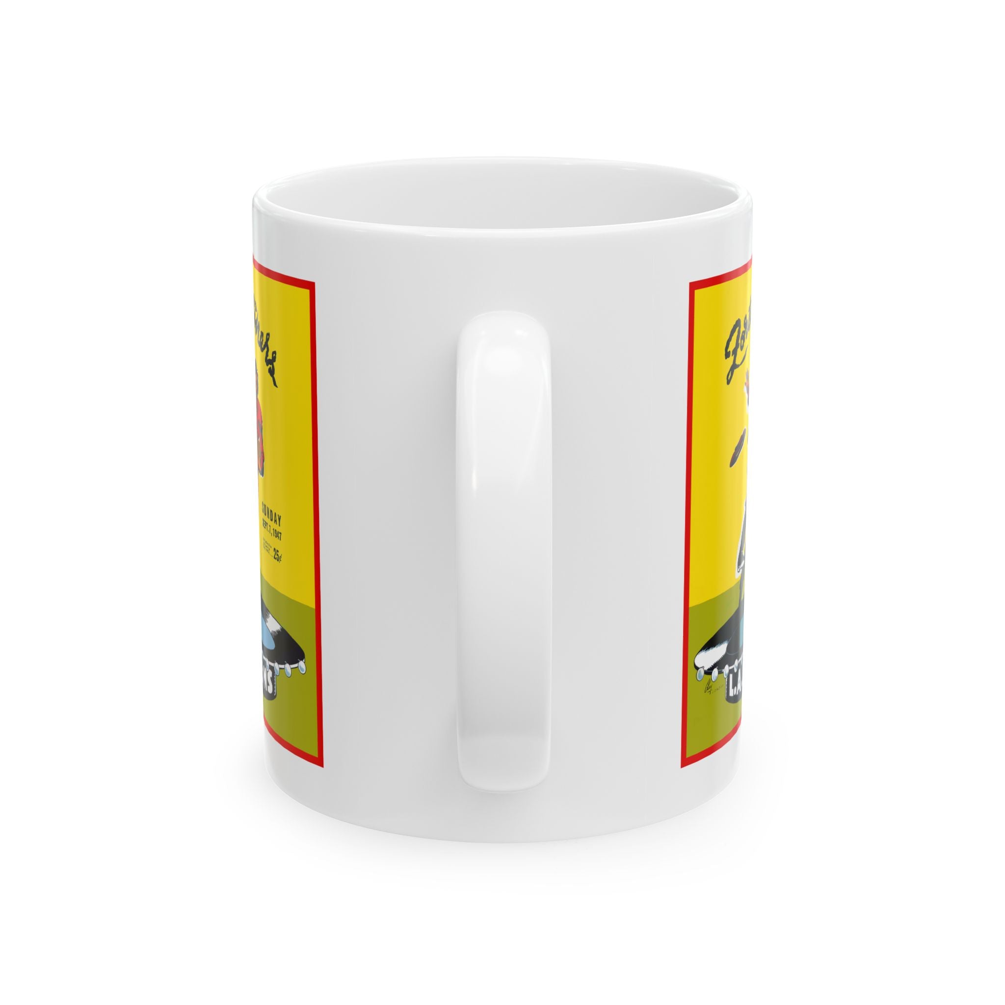 Vintage 1947 Football 49ers Los Angeles Dons Ceramic Mug, Sports Fan Gift, Coffee Cup, Retro Sports Memorabilia, Football Enthusiast, Unique