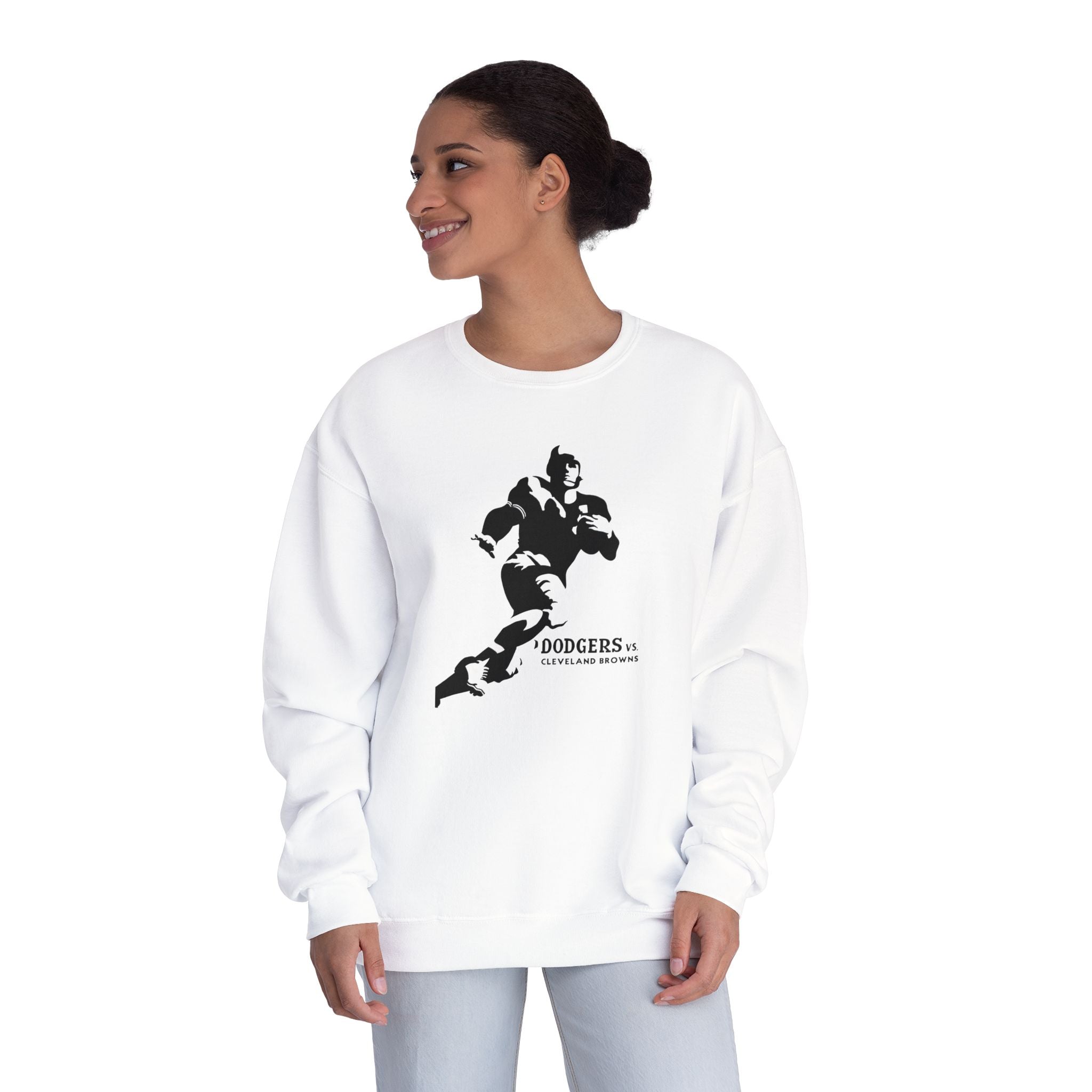 1947 Vintage Brooklyn Dodgers - Cleveland Browns Football  - NuBlend® Crewneck Sweatshirt