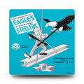 1963 Vintage Philadelphia Eagles - Pittsburgh Steelers Football Program Cover - Acrylic Wall Clock