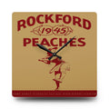 1945 Vintage Rockford Peaches Baseball Yearbook Cover - Acrylic Wall Clock
