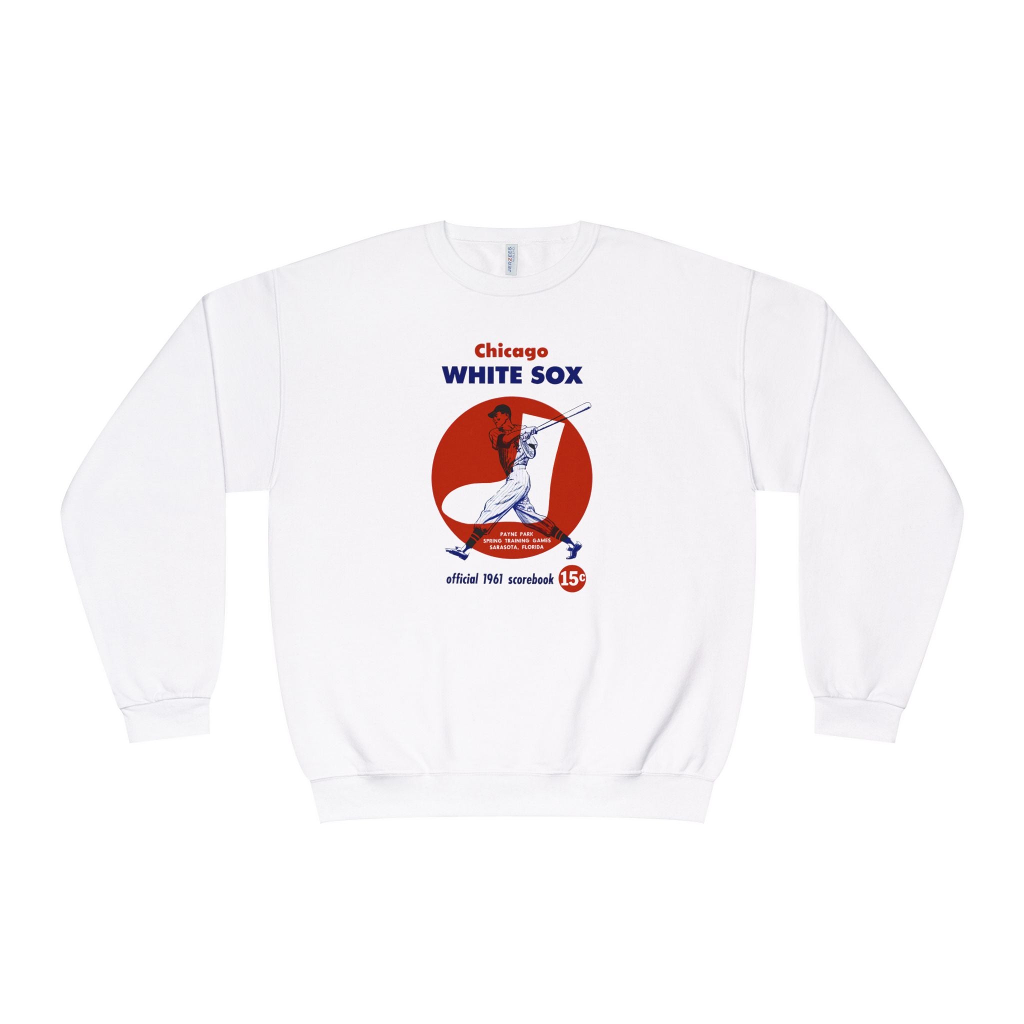 1961 Chicago White Sox Baseball Spring Training Program Cover - Unisex NuBlend® Crewneck Sweatshirt