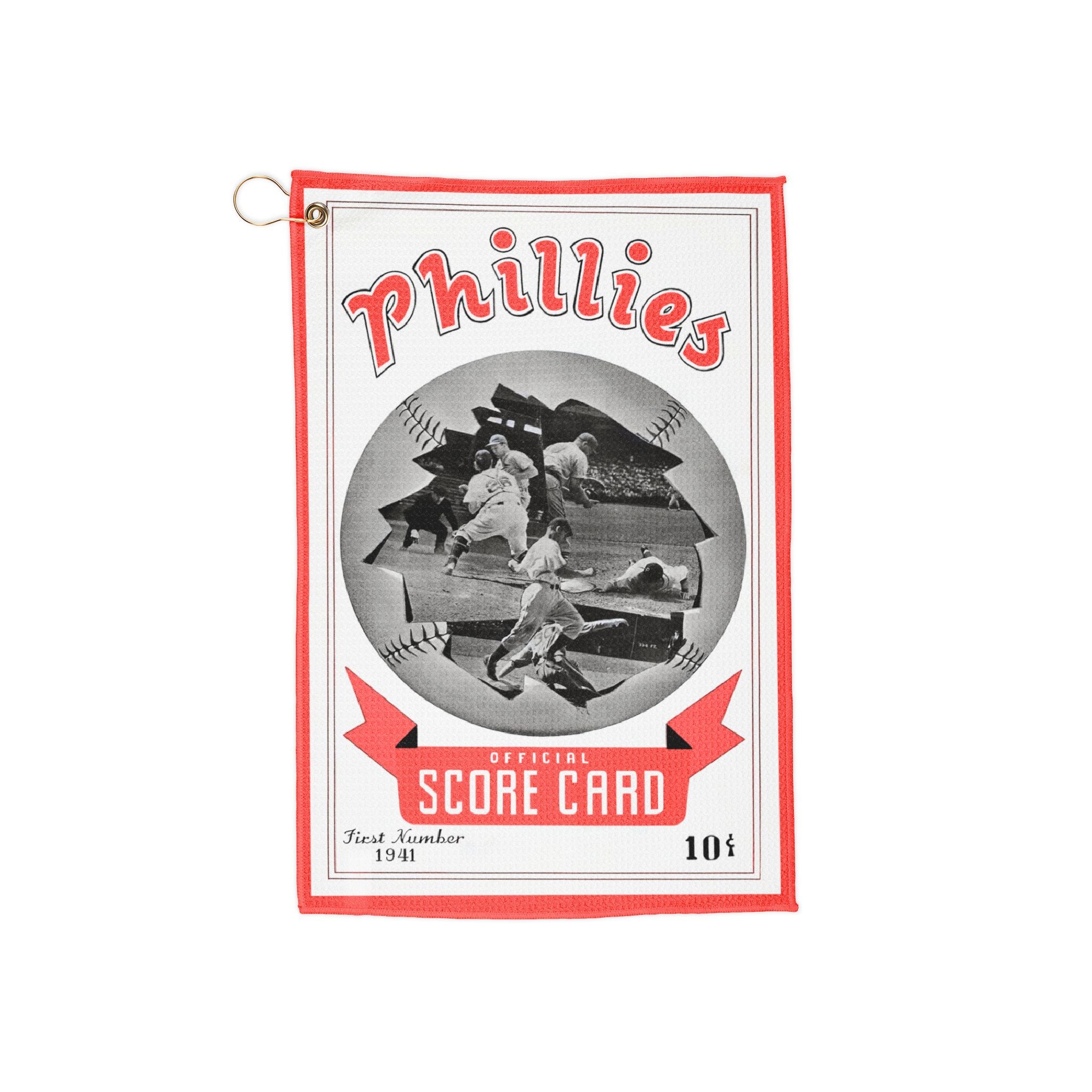 Golf Towels - 1941 Baseball Philadelphia Vintage Sports Fan Gift, Golfer Gift, Golf Accessories, Sports Memorabilia, Golf Towel Set
