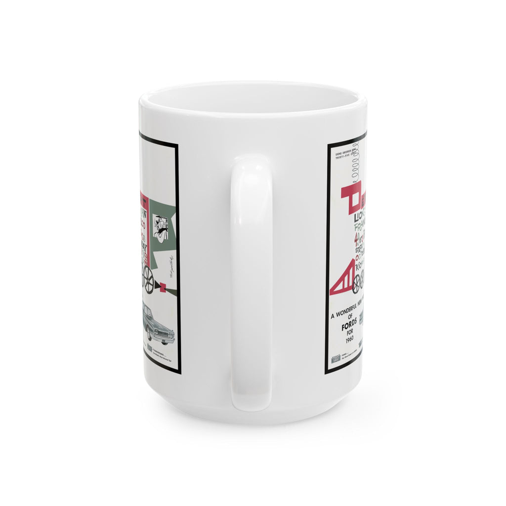 Football Ceramic Mug, 1959 Detroit Lions vs San Francisco 49ers, Sports Fan Gift, Football Coffee Cup, Team Rivalry, Game Day Drinkware