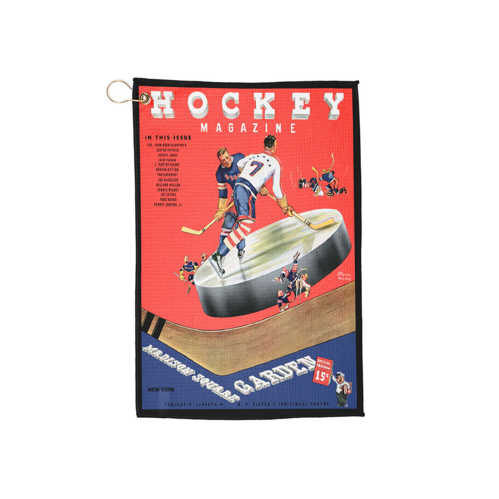 Golf Towels, Vintage 1938-1939 Hockey Design, Sports Towel, Golf Accessories, Golf Gift, Golf Lover Gift, Golf Towel Personalized