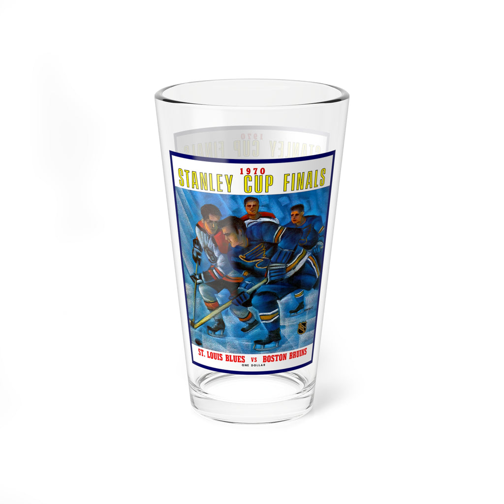 Mixing Glass, 16oz - 1970 St Louis Blues Hockey Fan Gift, Retro Hockey Barware, Vintage Hockey Team Souvenir, Sports Lover Mug, Hockey