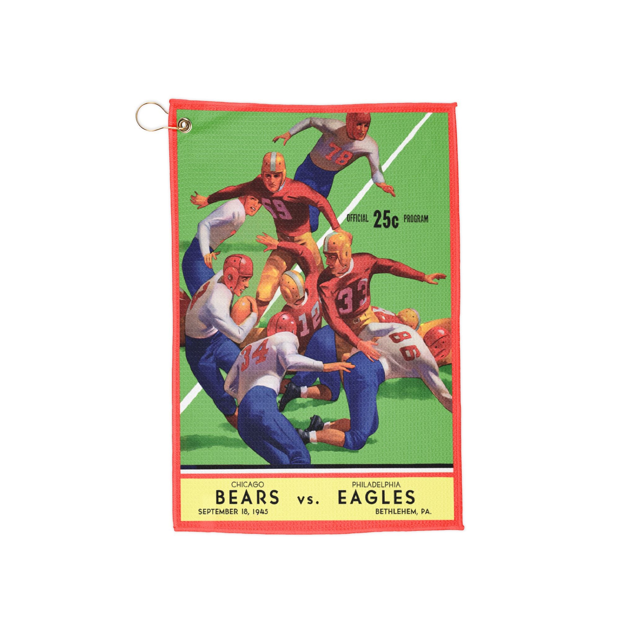 1945 Bears Eagles Football Towel | Vintage Baseball