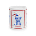1967-1968 Vintage Philadelphia 76ers Basketball Program Cover - Ceramic Mug, 11oz