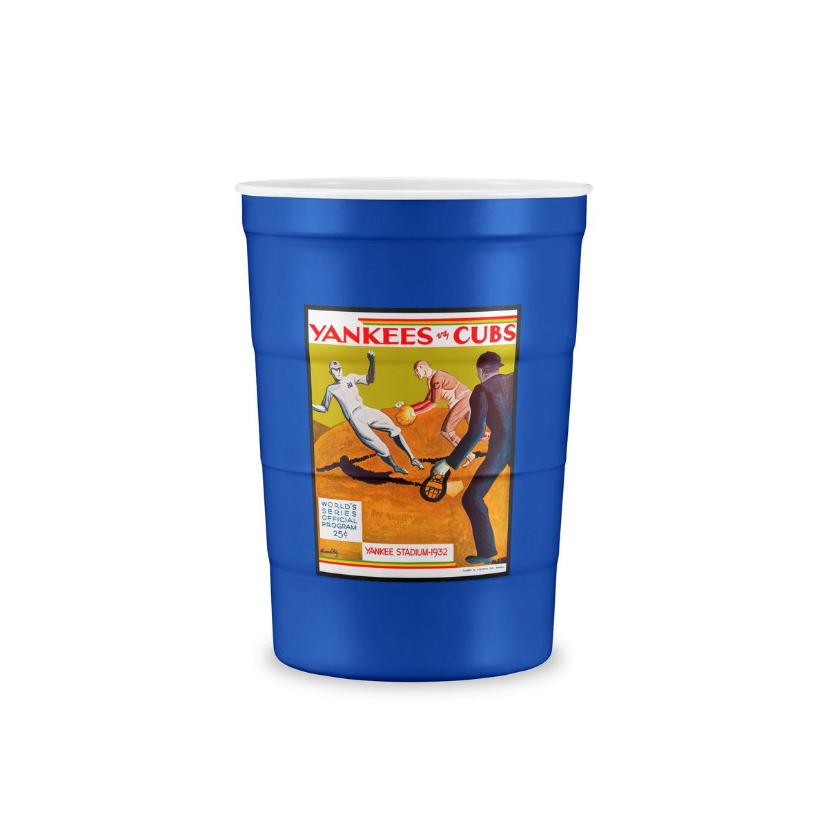 1932 Baseball World Series Chicago Cubs - New York Yankees Program Cover - Recyclable Steel Cup