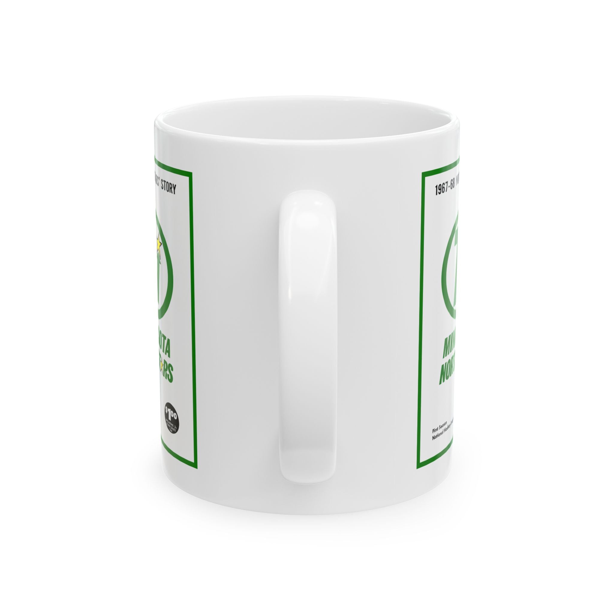Vintage Minnesota North Stars Hockey Ceramic Mug, Hockey Team Logo Cup, Hockey Fan Gift, Sports Memorabilia, Hockey Lover Present