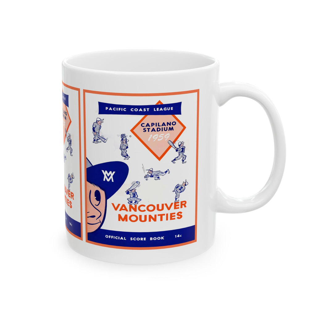 Vancouver Mounties 1959 Pacific Coast League Baseball Ceramic Mug — 11oz & 15oz