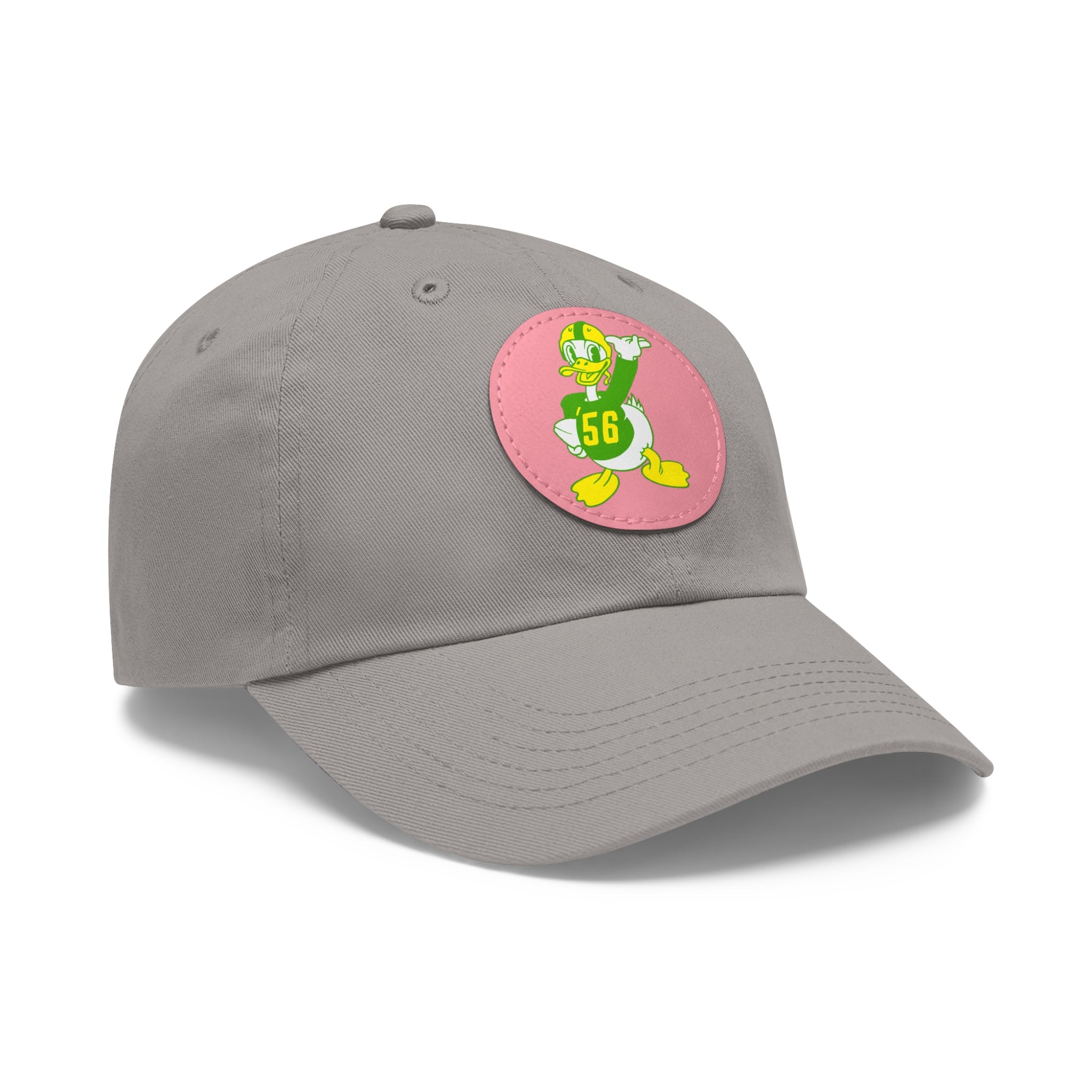 1956 Vintage Oregon Football - Dad Hat with Leather Patch (Round)