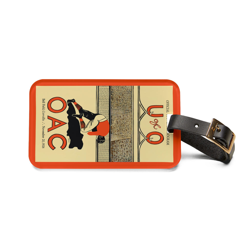 1926 Vintage Oregon State (OAC)- Oregon Football Program Cover Luggage Tag