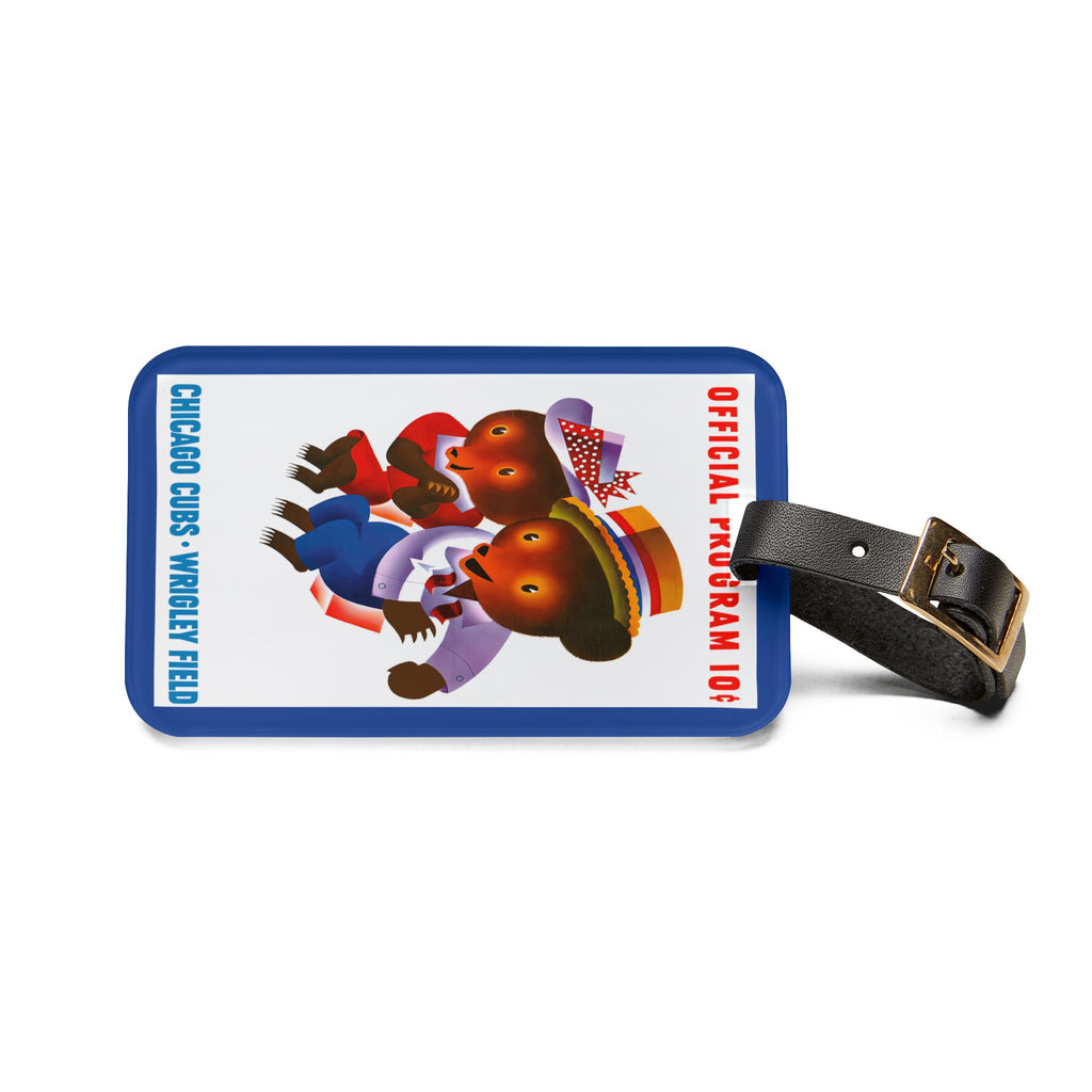1961 Vintage Chicago Cubs Wrigley Field Luggage Tag