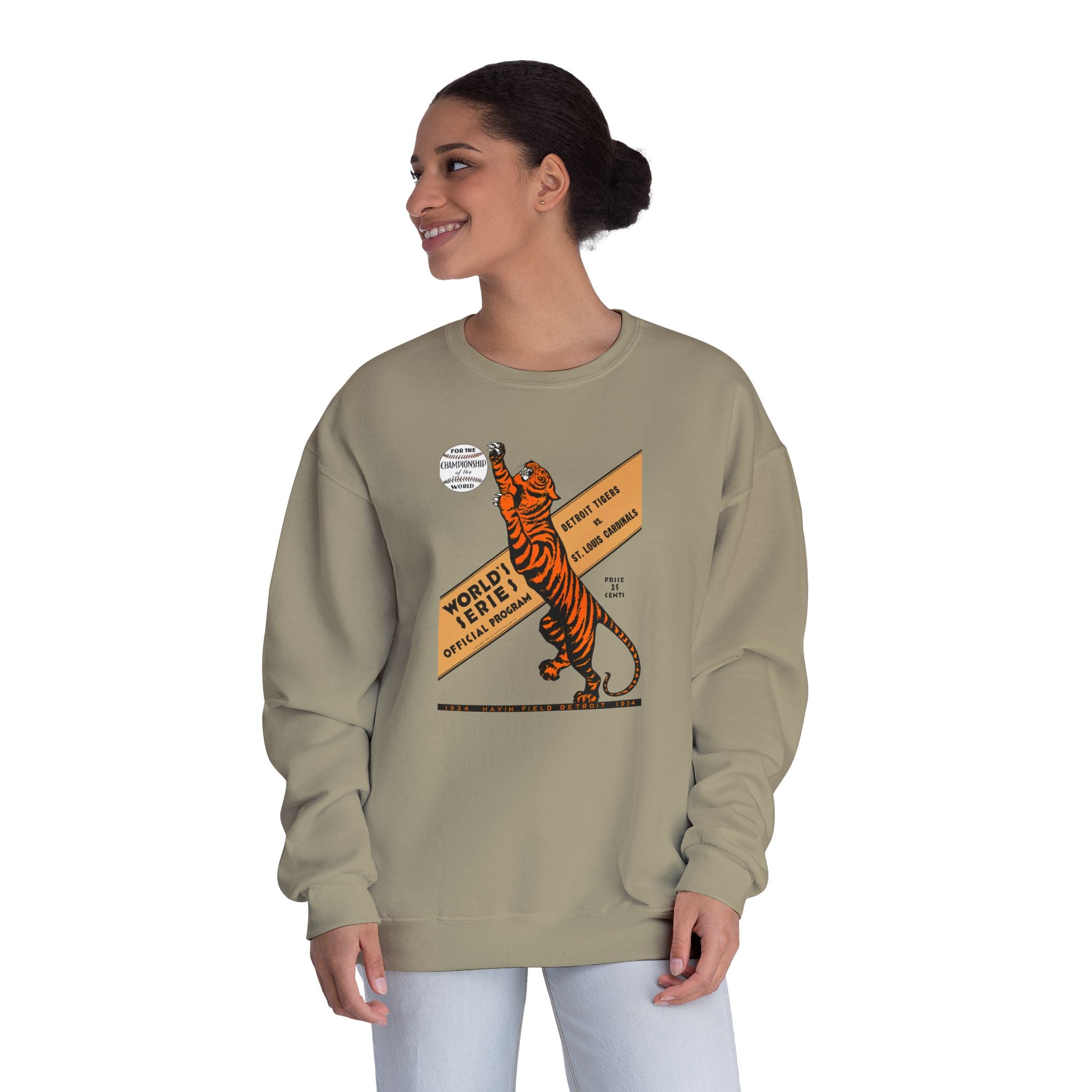 1934 Vintage Cardinals - Tigers Baseball World Series -  NuBlend® Crewneck Sweatshirt