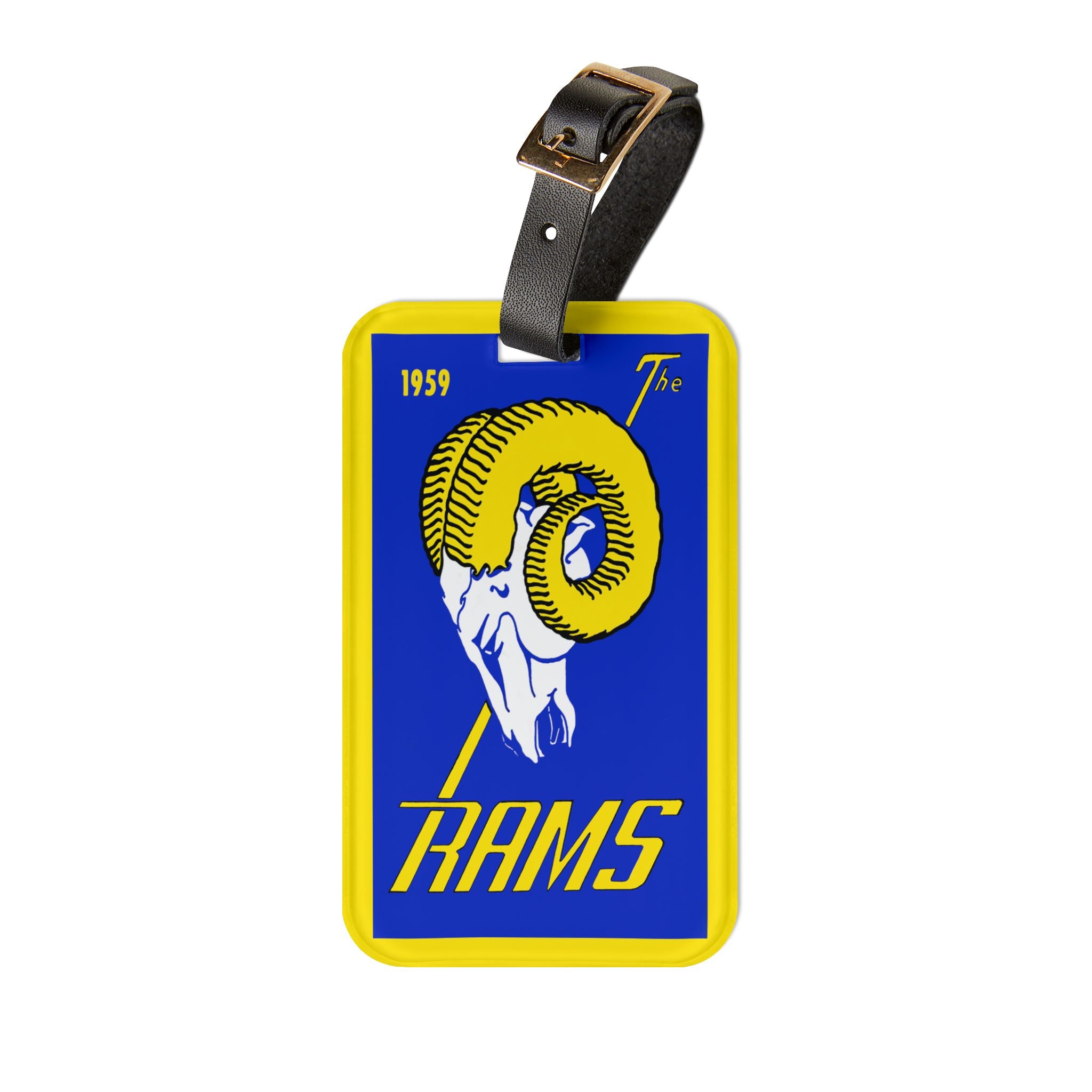 1959 Football Rams Luggage Tag | Vintage Football