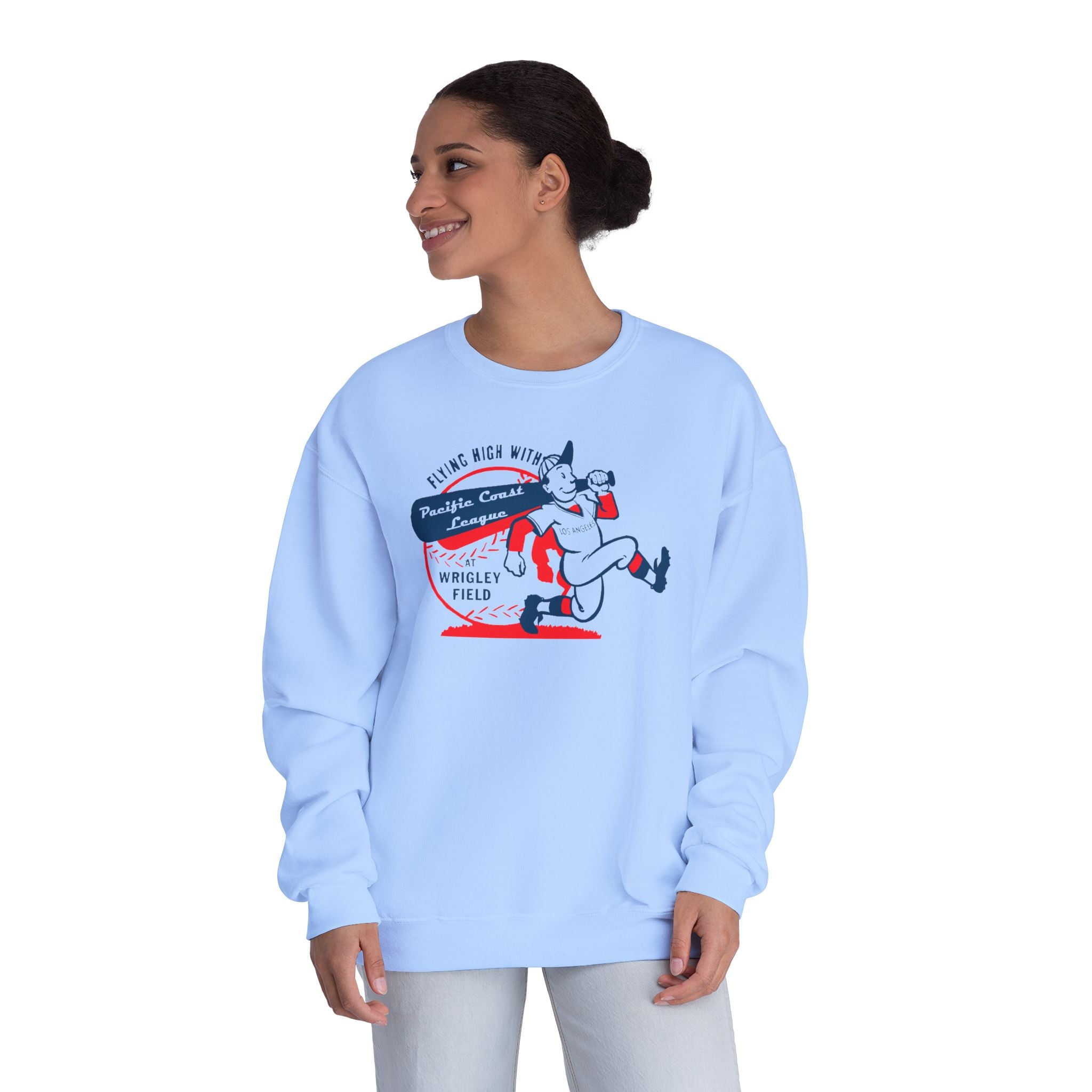 Vintage Pacific Coast League Los Angeles Wrigley Field Crewneck Sweatshirt