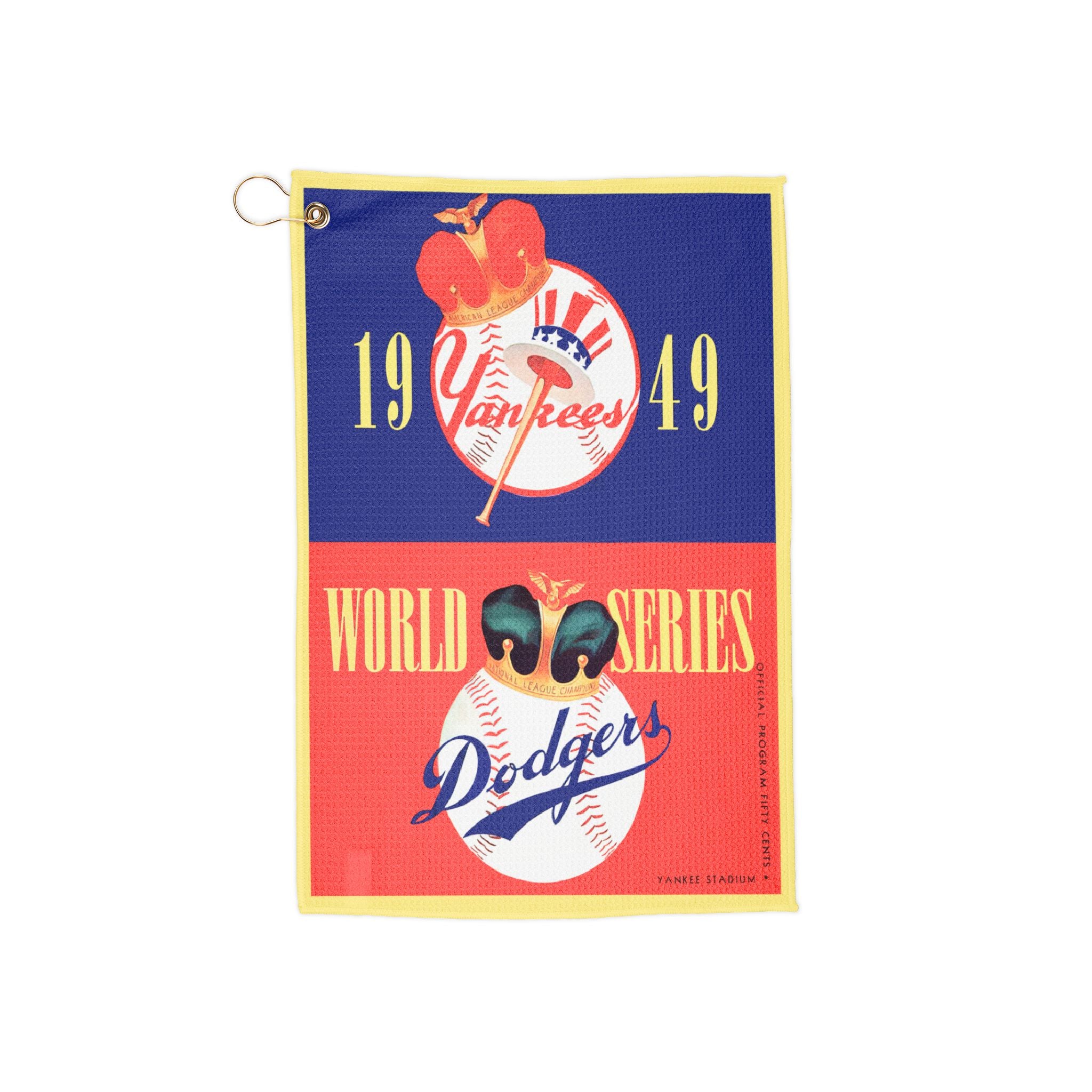 1949 Yankees vs Dodgers Baseball World Series Golf Towel | Vintage Sports