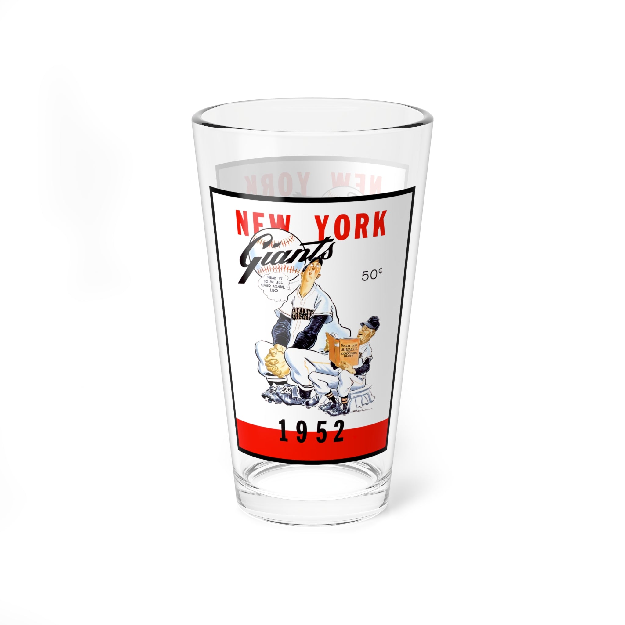 Mixing Glass, Vintage 1952 Baseball New York Giants, Sports Barware Gift, Baseball Fan Collectible, Bar Accessories, Home Decor, Father's