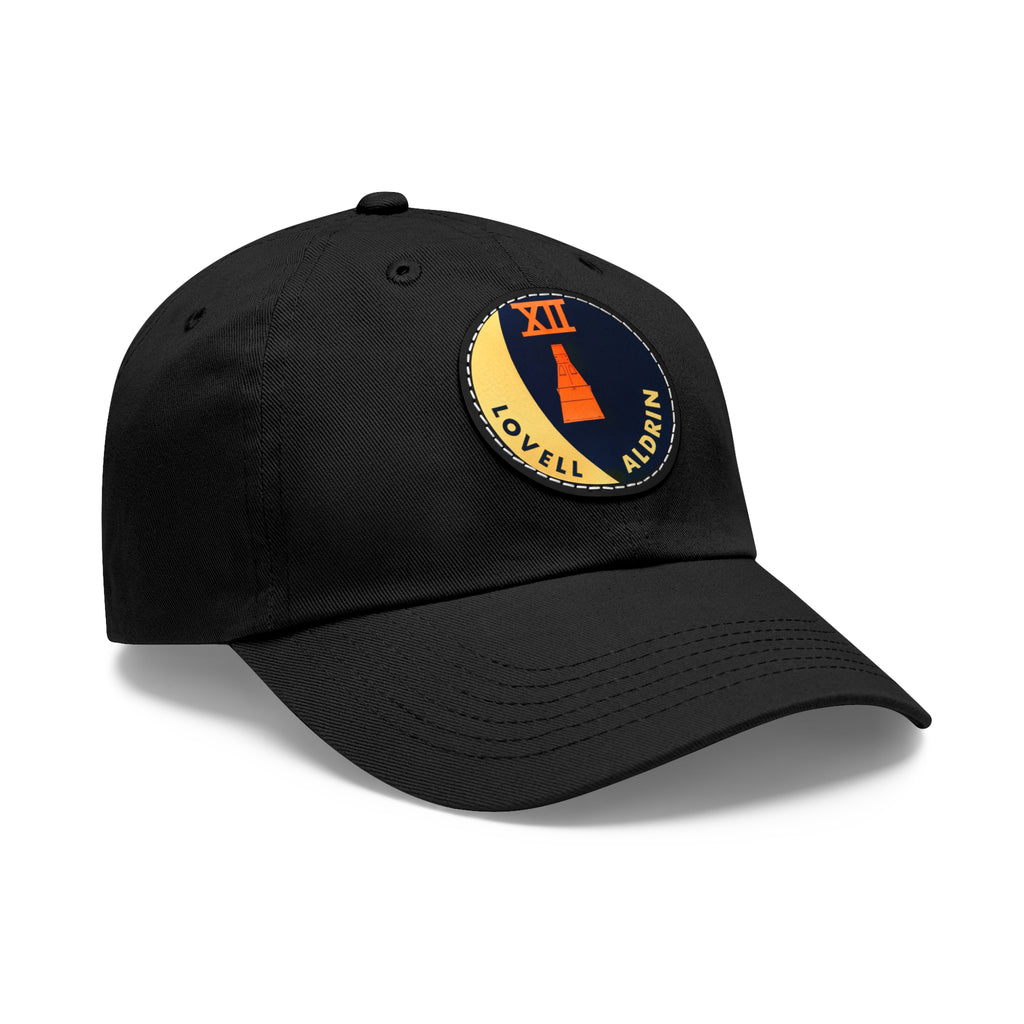 NASA Gemini 12 - Flight Patch - Dad Hat with Leather Patch (Round)