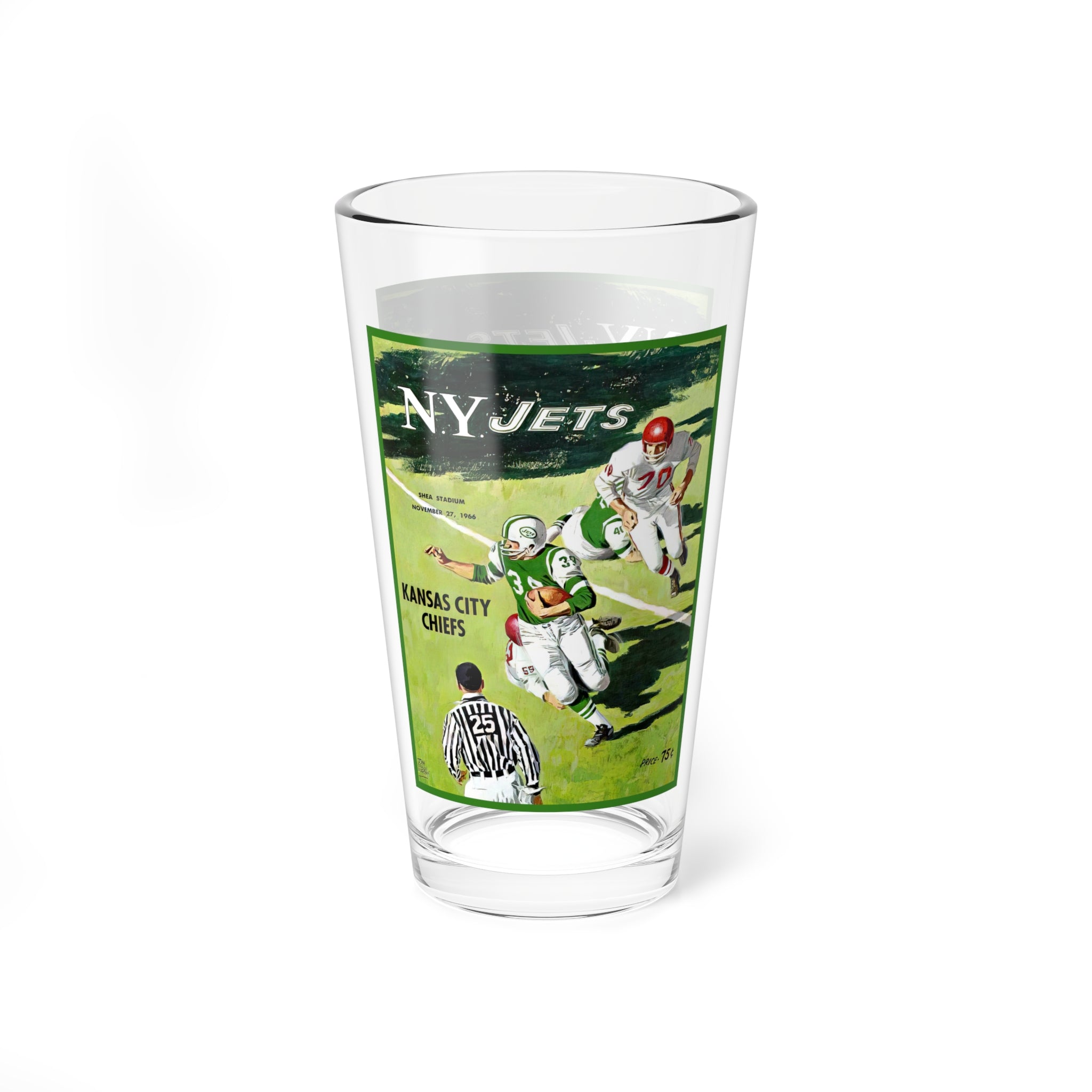 Mug, 1966 Football New York Jets Kansas City, Sports Fan Gift, Unique Coffee Cup, Vintage Design, Game Day Glassware