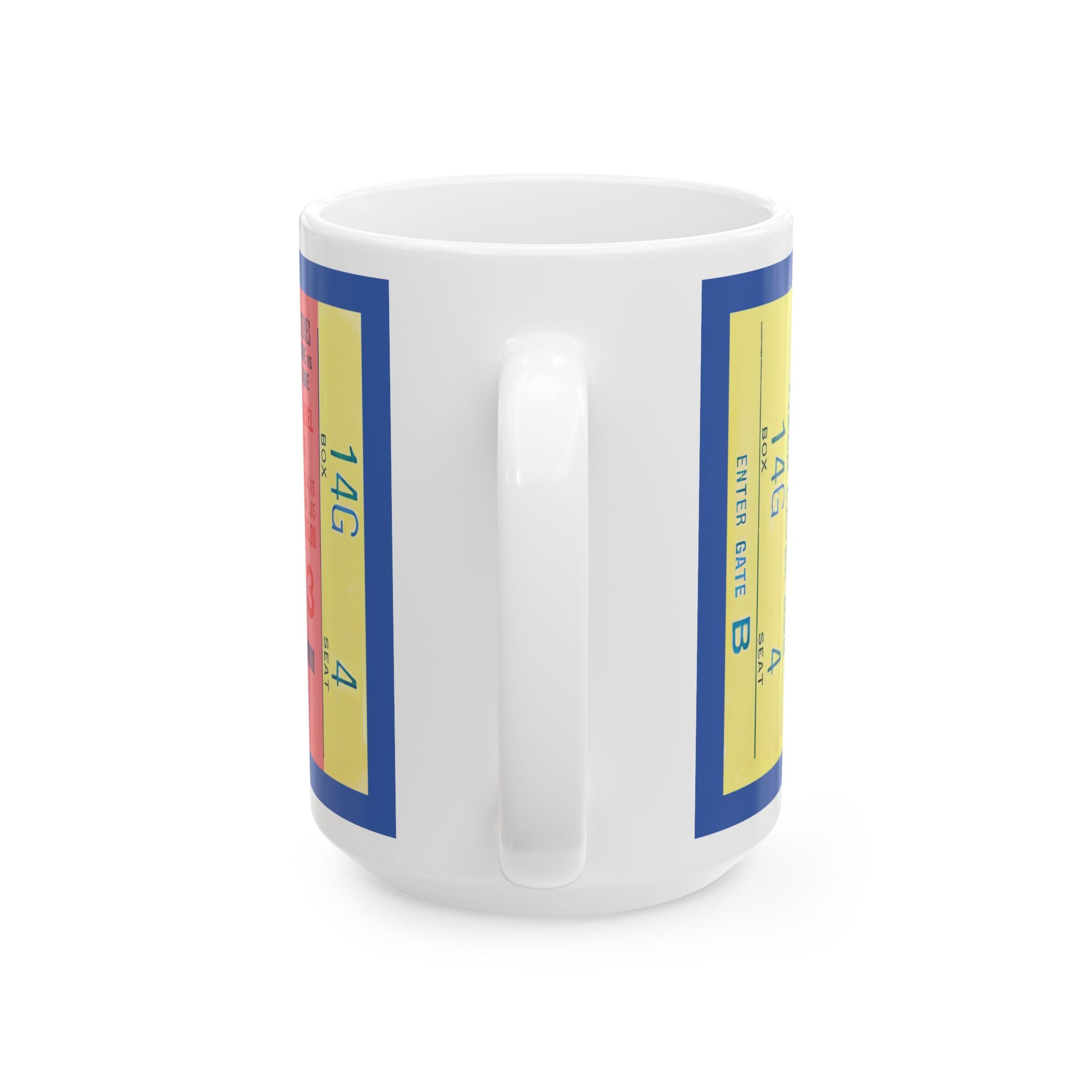 Ceramic Mug, 1969 World Series Game 3 Ticket - Shea Stadium - New York Mets Baseball, Sports Memorabilia Mug, Baseball Fan Gift, Vintage